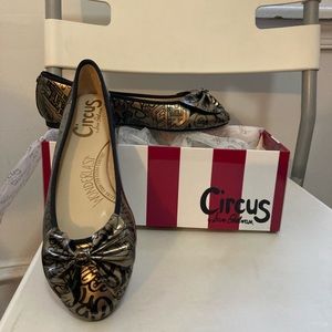 Circus by Sam Edelman “Carmen” Metallic ballet flats, sz 7.5